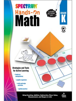cover image of Spectrum Hands-On Math , Grade K